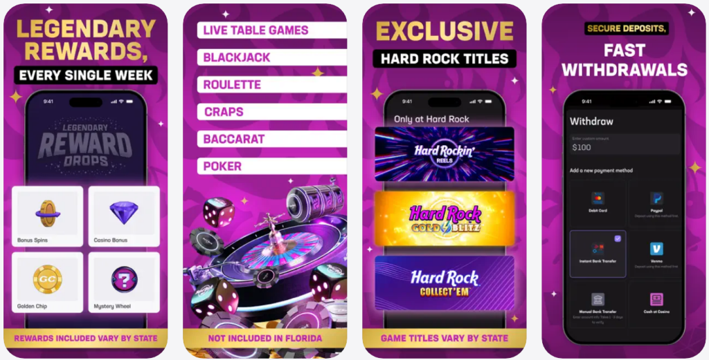 Best Rated Casino Apps iOS - Hard Rock Bet